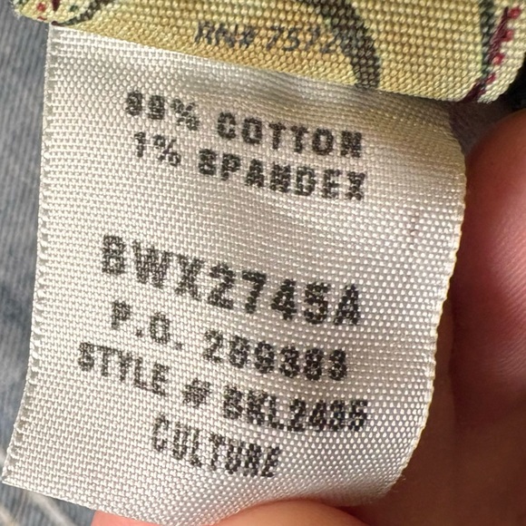 BKE Culture Cropped Capri Stretch Denim Jeans Size 31 - Picture 5 of 8